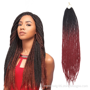 Curly Crochet Braid Synthetic Braiding Hair Extensions  22inches Wavy Crochet Hair for woman Box Braids hair